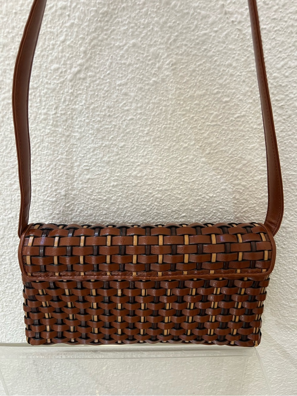 Nine West Woven Brown Shoulder Bag